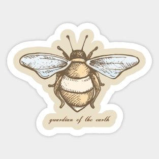 bee - guardian of the earth Sticker